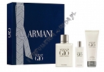 Giorgio Armani Acqua Di Gio Pour Homme woda toaletowa 100 ml + woda toaletowa 15 ml + żel pod prysznic 75 ml 