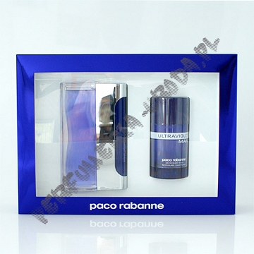 Paco Rabanne Ultraviolet men woda toaletowa 100 ml spray + dezodorant sztyft 75 g