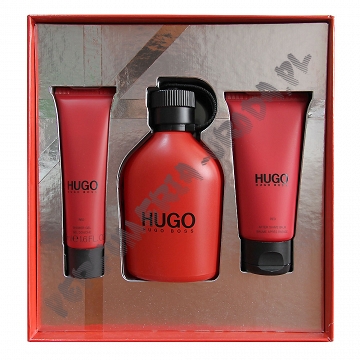 Hugo Hugo Boss Red men woda toaletowa 150 ml spray + balsam po goleniu 75 ml + żel pod prysznic 50 ml