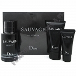 Dior Sauvage woda perfumowana 60 ml spray + żel pod prysznic 50 ml + balsam po goleniu 20 ml