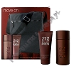 Carolina Herrera 212 Sexy Men woda toaletowa 100 ml spray + balsam po goleniu 100 ml + Torebka