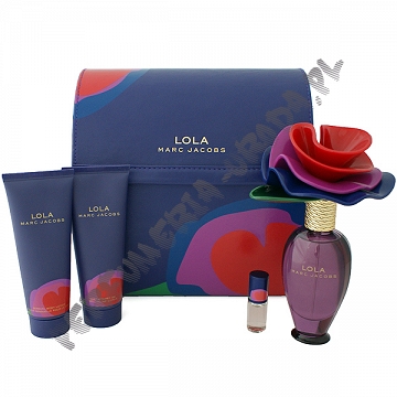 Marc Jacobs Lola woda perfumowana 50 ml spray + balsam do ciała 75 ml + żel pod prysznic 75 ml + woda perfumowana 3 ml