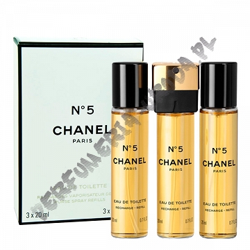 Chanel No. 5 women woda toaletowa 3 X 20 ml REFILLS